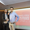 De gauche à droite : Sacha Bostoni et Antonin Chartier, lauréats 2012 du Grand Prix pour leur concept Jimmy Fairly.